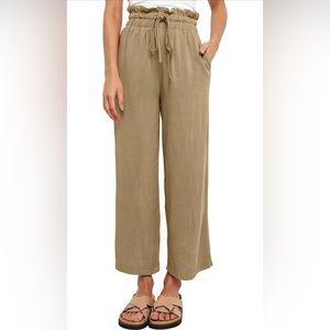 Womens Casual Elastic Waist Solid Comfy Jogging Jogger Pants with Pockets